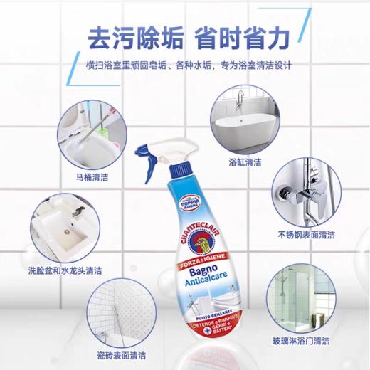 ChanteClair大公鸡管家浴室瓷砖玻璃清洁剂625ml 商品图6