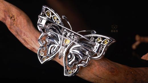 【福叠翩翩】翡翠蝴蝶胸针坠 XZ12503029 商品图6