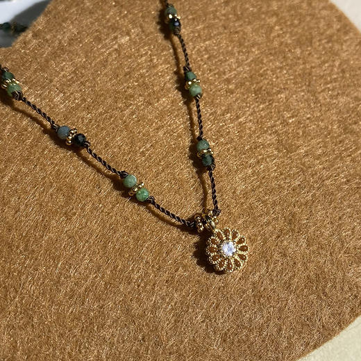 订购8周到｜Tityaravy-MalaSai-花朵 黝帘石 水晶 珐琅 项链［法国设计师］ 商品图0