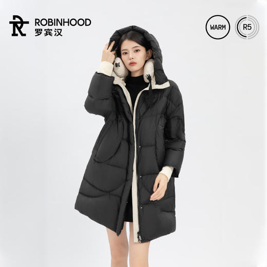 罗宾汉云感泡芙中长款羽绒服 | 90%白鸭绒，市场价2899，清仓价299元 商品图2