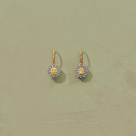 北京仓｜Tityaravy-Sai-花朵 黄水晶 珐琅 吊坠耳环［法国设计师］