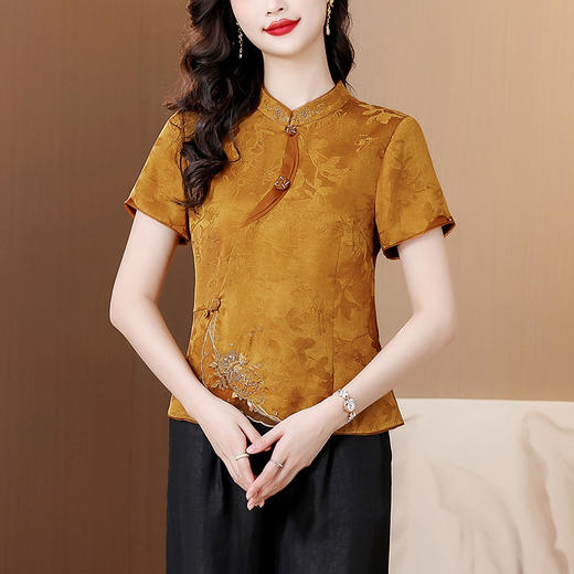 TZW-新款桑蚕丝真丝龟纹套装 商品图5