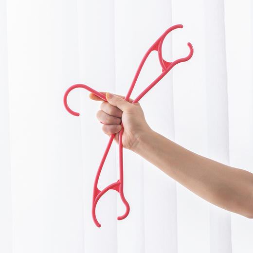 茶花 大衣架 晾衣架子42cm 衣服架衣挂架晒衣架衣服撑子挂衣架 10支装*2 商品图6