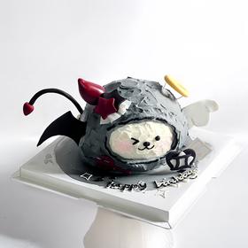 烤爱·天使恶魔·双子座·星座系列·生日蛋糕系列·定制可爱儿童聚会生日节日【仅限深圳同城配送】