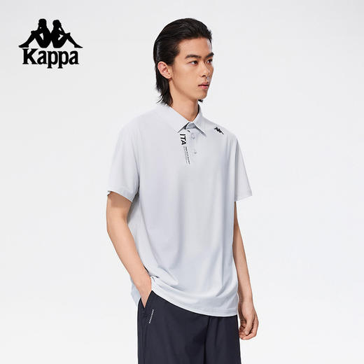 Kappa卡帕背靠背夏季2025新款凉感运动短袖polo衫男款防晒t恤上衣K0F32PD42 商品图3