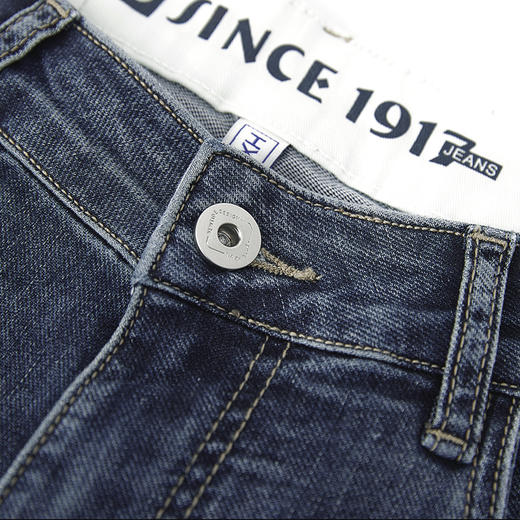 【新品上新】HX 夏季水洗直筒牛仔长裤合体Y201520003101 商品图3