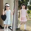 笛莎Deesha 童装女童套装女童简单舒适polo短裤套 商品缩略图4