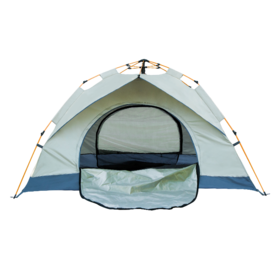 路悠悠升级液压全自动帐3-4人-米白ZC0703