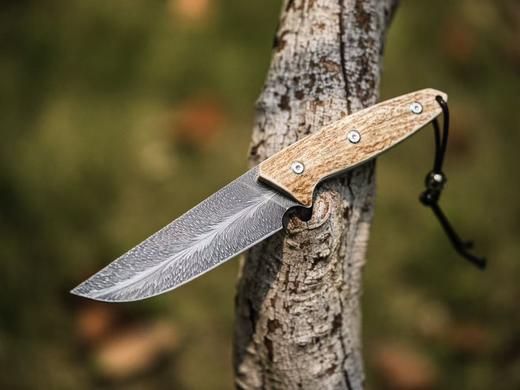 【福利】三希堂  现代刀系列  手锻羽毛小直 未开刃 商品图5