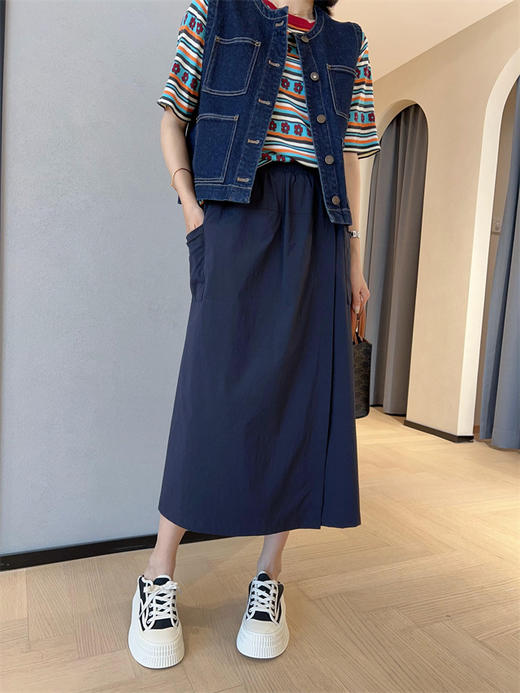 ✨小众设计感裙裤 ！【cosAcosB日单鸟家山系清凉透气设计感裙裤】看着是件裙子!其实内有乾坤，里面是环绕式的裤腿， 商品图5