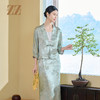 佐尔美夏季新款新中式国风桑蚕丝衬衣套装女M52CS44 商品缩略图2