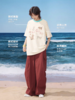 马得工地/MDGDDX252274/条纹小狗砂洗条纹T恤 商品缩略图1