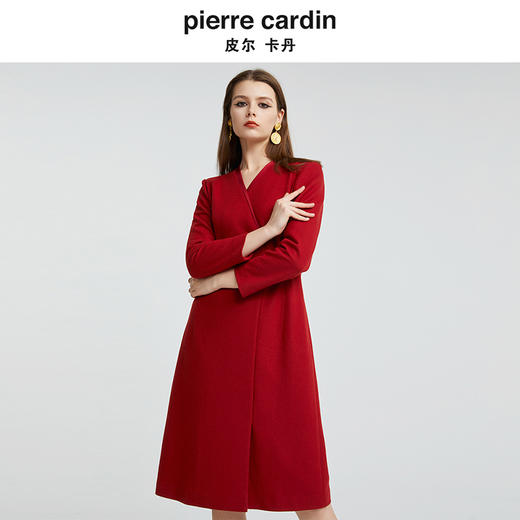 [皮尔卡丹女装]品牌新款时尚轻礼服刺绣连衣裙 商品图3