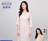 【3F】安莉芳纯棉圆领中袖睡裙女士花边装饰宽松家居裙EL00720 藕色LAV M 商品缩略图0