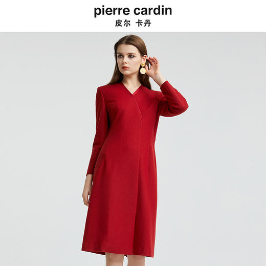 [皮尔卡丹女装]品牌新款时尚轻礼服刺绣连衣裙 商品图4