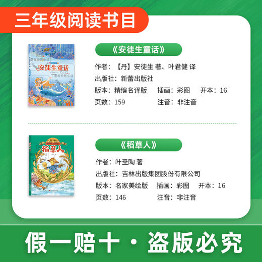 班班25暑期二升三《稻草人》+导读单 商品图1