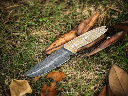 【福利】三希堂  现代刀系列  手锻羽毛小直 未开刃 商品图3