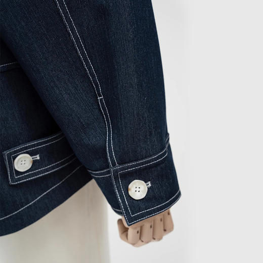 裁缝学苑AQ469连帽短款牛仔外套纸样女装开衫上衣图纸版型样板 商品图3