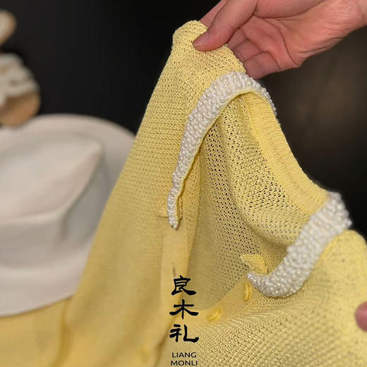 【部分现货】良木礼高级感无袖针织开衫上衣（7765） 商品图3