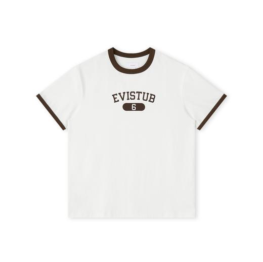 Evistub/E-5XDX624/海岛棉美式复古印花T恤男 商品图4