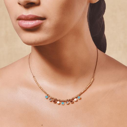 订购8周到｜Tityaravy-Vamsa-珍珠 绿松石 彩色碧玺 项链［法国设计师］ 商品图0