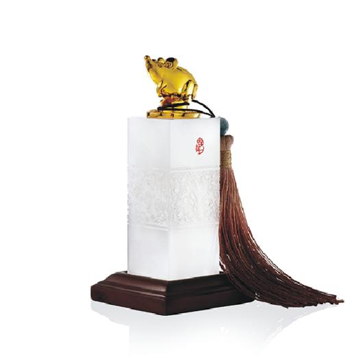 十二生肖印章（配一个 印泥盒）合金+玉石+木座 商品图1