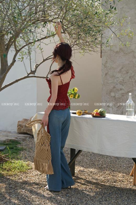 【门店同款】ENJOY夏季“夏日番情”热辣玫瑰上衣 162797737 商品图5