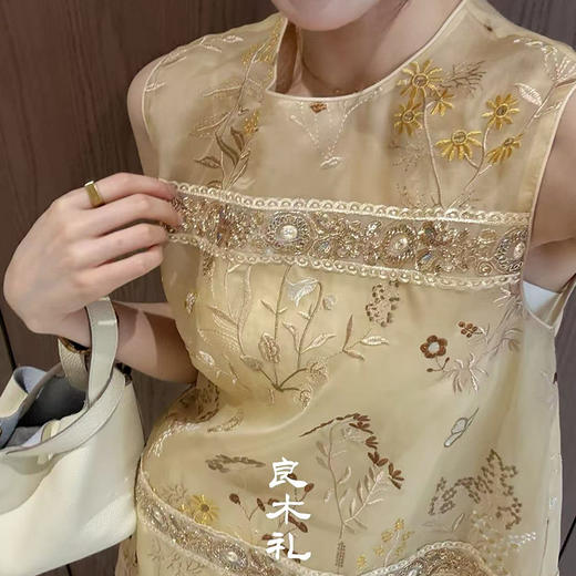 【预售7天】良木礼真丝欧根纱马甲（141080） 商品图1