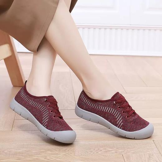 泉州女鞋 波浪纹高弹飞织鞋2603 商品图1