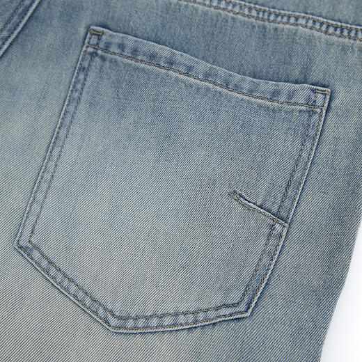 【新品上新】HX 夏季水洗直筒牛仔宽松长裤C201520033101 商品图9