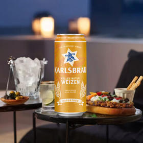 卡斯布鲁（KARLSBRAU）小麦啤酒500ml*24听 精酿整箱装 德国进口 京东自营 春日聚会畅饮