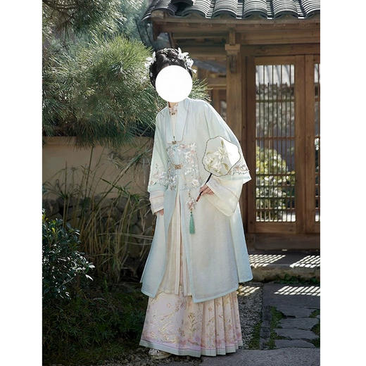 裁缝学苑AQ465新中式立领对襟长衫合领衫纸样汉服女装上衣两件套样板 商品图5