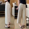 高知裤！2025新款筋骨感十足侧缝拼接九分直筒裤夏季显瘦休闲裤！ 商品缩略图0