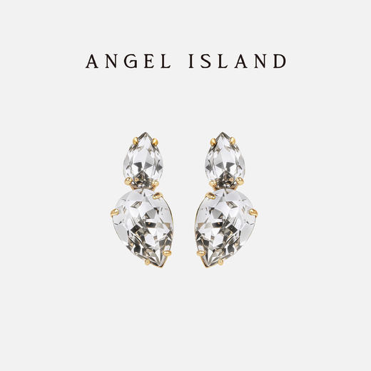 ANGEL ISLAND 「清晨雨露」新款小众气质耳饰水钻耳钉 商品图1