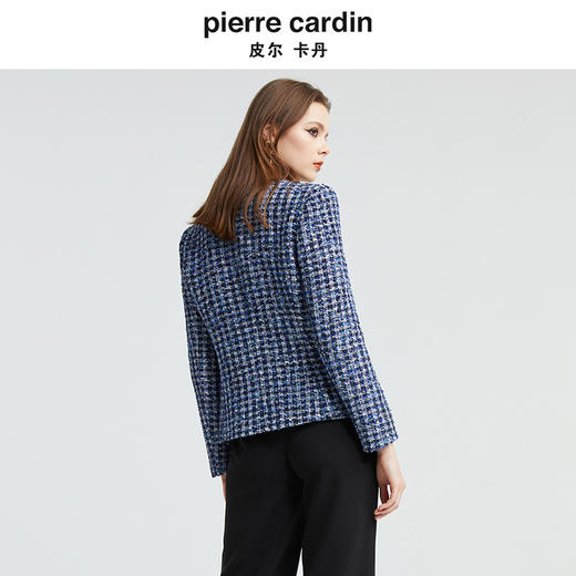 [皮尔卡丹女装]蓝花小香风上衣外套P4347U4990N3 商品图2