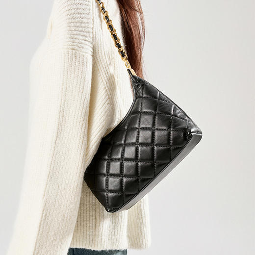 【预售3天】2025新款高级感小香风链条包小众时尚单肩包通勤斜挎包ZH9017 商品图1