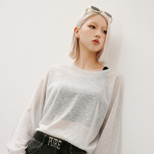 【商场同款】麦檬夏凉爽透气罩衫毛衫4F4233862 商品图2