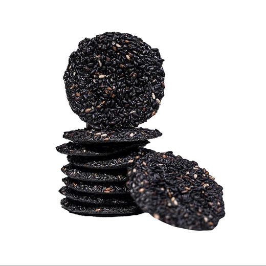 舌里甄选【五黑黑芝麻薄脆饼】传承脆香中国味，满满原料看的见，干净配料无科技狠活，芝麻醇香美味，美味健康无负担，网红糕点烘烤类脆片干散装小零食品盒装L 商品图4