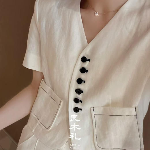 【部分现货】良木礼亚麻套装（2e091-2e044） 商品图1