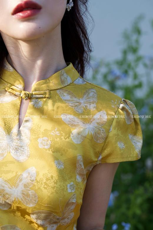 【门店同款】ENJOY夏季云敛-“鸾衿折桂”黄金蝶舞旗袍裙 162896903 商品图4