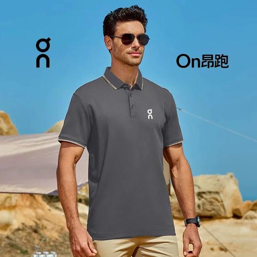 On昂跑2025夏新款轻奢香氛凉感男士商务POLO衫速干冰丝polo上衣！ 商品图2