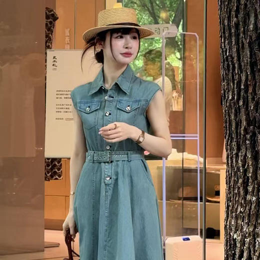 【部分现货】良木礼无袖牛仔裙（9592） 商品图0