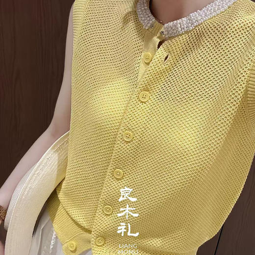 【部分现货】良木礼高级感无袖针织开衫上衣（7765） 商品图4
