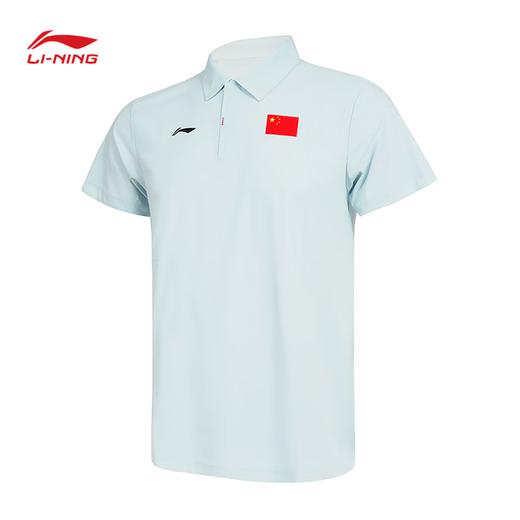 李宁乒乓球服短袖速干衣男款2025新国家队赞助款荣耀翻领T恤透气速干 APLV437 商品图7