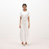 NUTH白色空气感花苞裙茧型显瘦中长款半身裙女 商品缩略图1