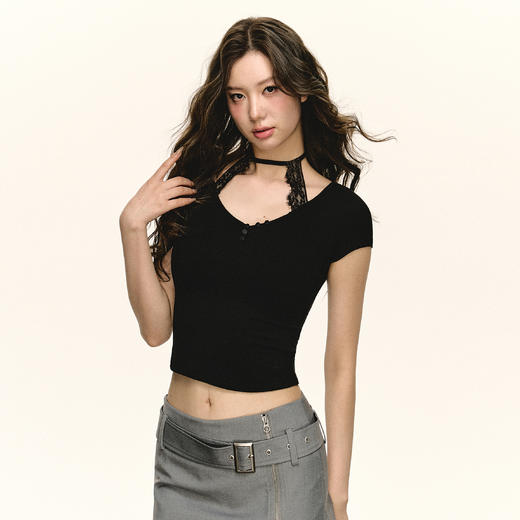 Ariseism 美式复古短袖T恤女夏季新款上衣 商品图3