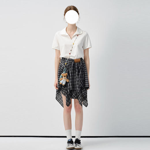 裁缝学苑AQ470 新款POLO衫V领短袖T恤纸样女装上衣样板图纸 商品图1