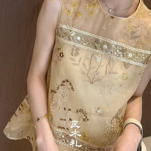 【预售7天】良木礼真丝欧根纱马甲（141080） 商品图3