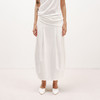 NUTH白色空气感花苞裙茧型显瘦中长款半身裙女 商品缩略图5