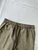 贝壳三 亚麻混纺松紧腰抽绳休闲裤高腰宽松透气直筒阔腿裤C052727 商品缩略图6